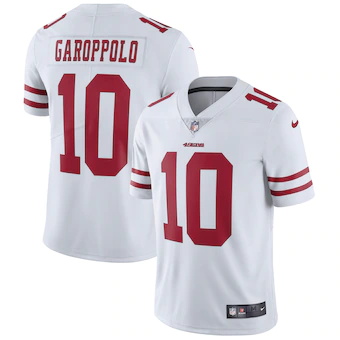 mens nike jimmy garoppolo white san francisco 49ers vapor u